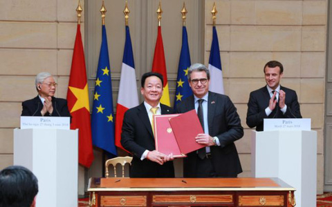 Bầu Hiển bắt tay với tập đoàn xây dựng của Pháp đầu tư dự án đường sắt đô thị số 3 và Sân vận động Hàng Đẫy