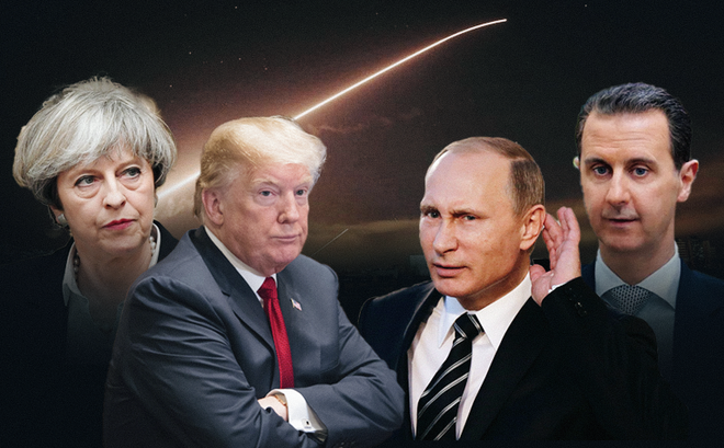 [Infographic] Vụ tấn công Syria: Những phát ngôn đối lập hoàn toàn từ hai bên chiến tuyến