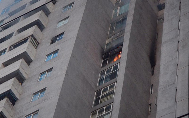 Hà Nội: Cháy tại toà chung cư CT3 Bắc Hà trên đường Nguyễn Trãi