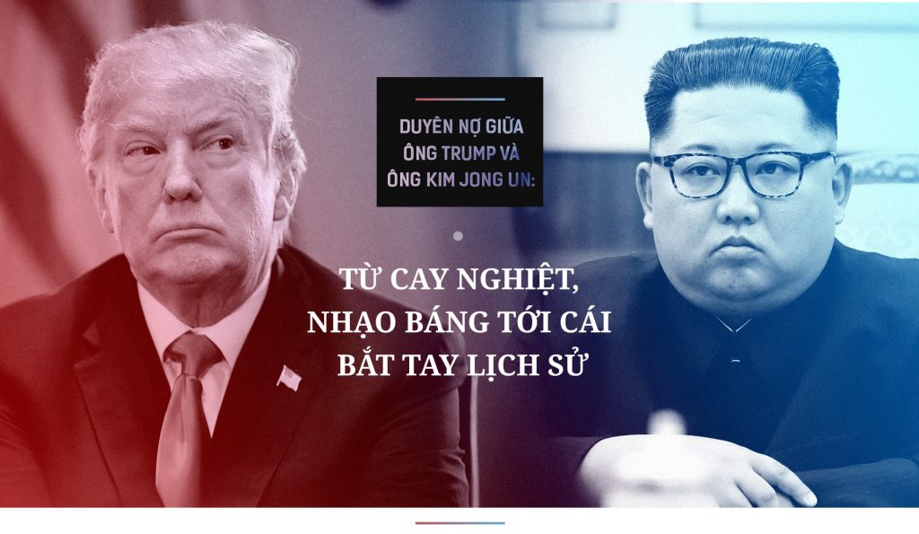 Duyên nợ giữa ông Trump và ông Kim Jong Un: Từ cay nghiệt, nhạo báng tới cái bắt tay lịch sử.