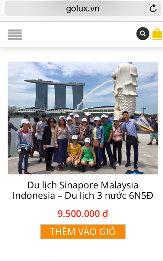 Công ty Golux bán tour qua mạng, rồi “mất tích” cùng tiền của du khách