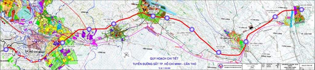 TP.HCM: Điều chỉnh hướng tuyến quy hoạch đường sắt TP.HCM – Cần Thơ