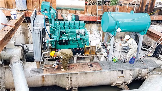 Siêu máy bơm chống ngập đường Nguyễn Hữu Cảnh: Tạm dừng vì chưa thống nhất giá thuê