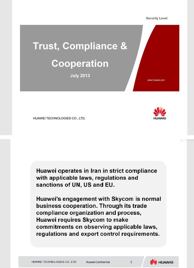 Mỹ công bố tài liệu mật, tuyên bố “chắc như đinh đóng cột” CFO Huawei có tội