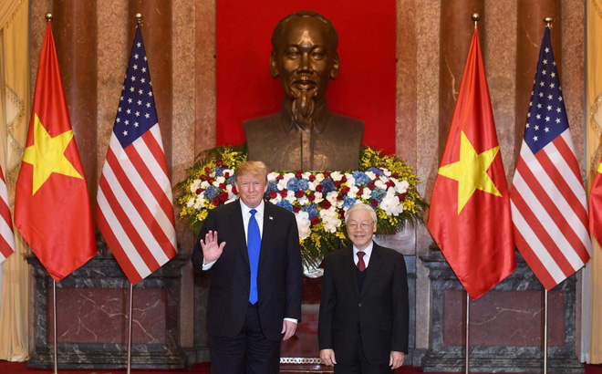 [NÓNG] Tổng thống Trump đã tới Phủ Chủ tịch để tham gia hội đàm cùng Tổng Bí thư, Chủ tịch nước Nguyễn Phú Trọng