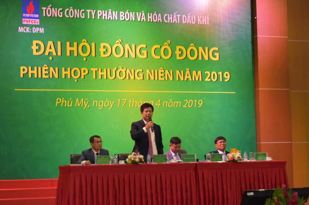 Thông cáo báo chí Đại hội đồng cổ đông PVFCCo 2019: doanh thu 8.645 tỷ đồng, cổ tức 10%