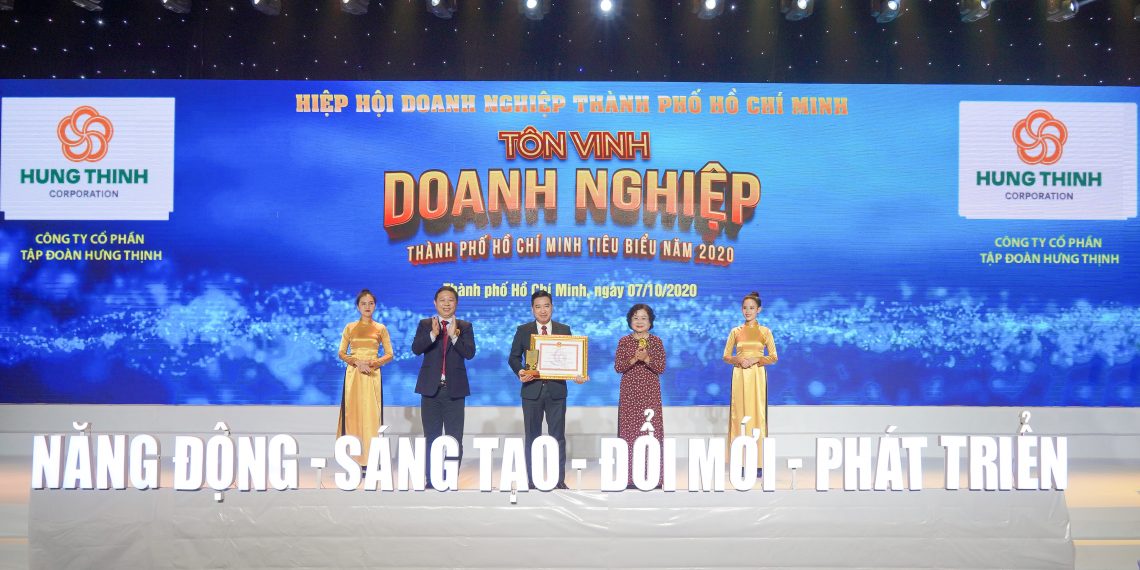 Tập đoàn Hưng Thịnh thắng lớn tại giải thưởng Doanh nghiệp, Doanh nhân TP.HCM tiêu biểu năm 2020