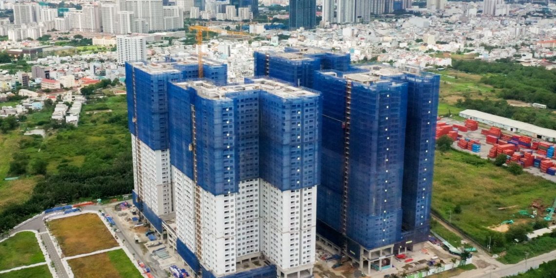 Cập nhật hình ảnh thực tế dự án Q7 Sài Gòn Riverside tháng 11/2021 của tập đoàn Hưng Thịnh