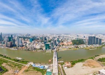 Những hình ảnh mới nhất trên công trường xây dựng Cầu Thủ Thiêm 2: Hứa hẹn hoàn thành toàn bộ kết cấu dầm trước tết Âm lịch 2021