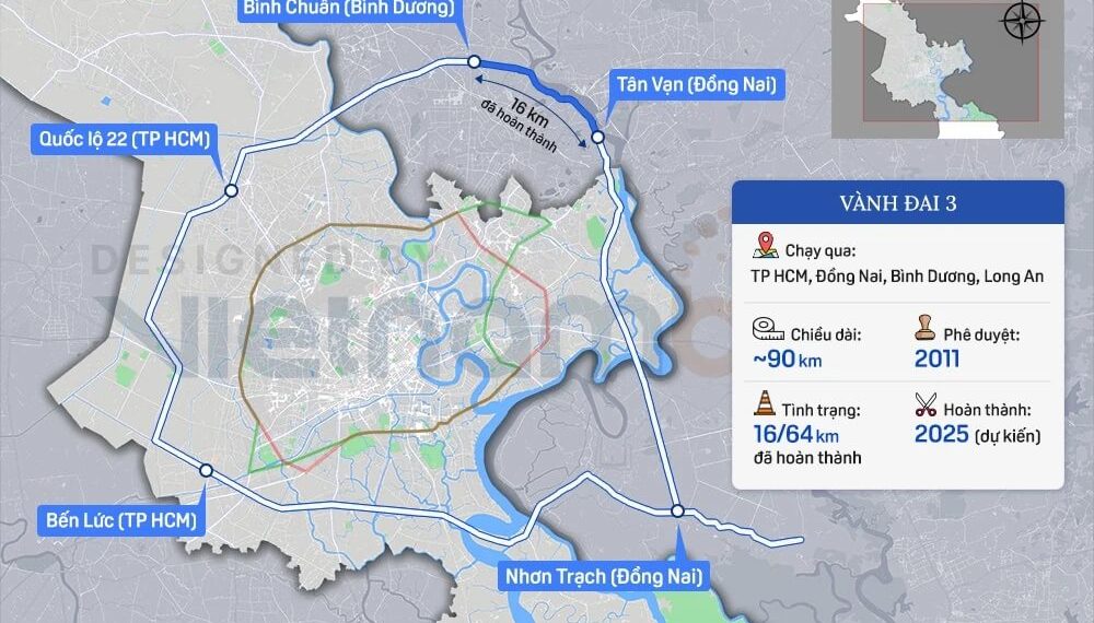 Chính thức khởi công xây dựng hơn 8km đường Vành đai 3 – TP.HCM