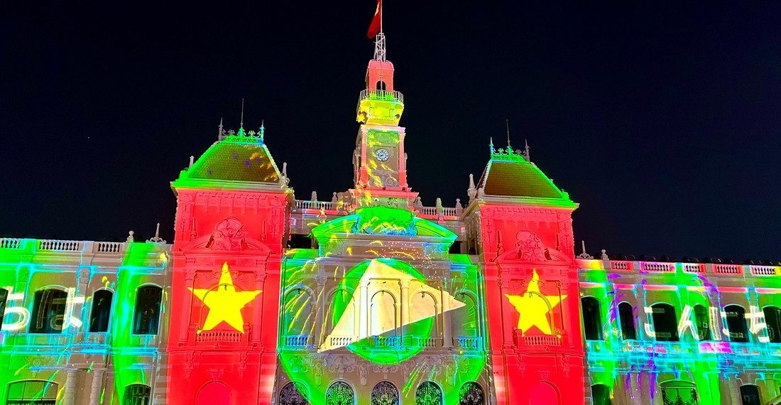 Trụ sở HĐND – UBND TP.Hồ Chí Minh 136 năm tuổi rực sáng 3D Mapping