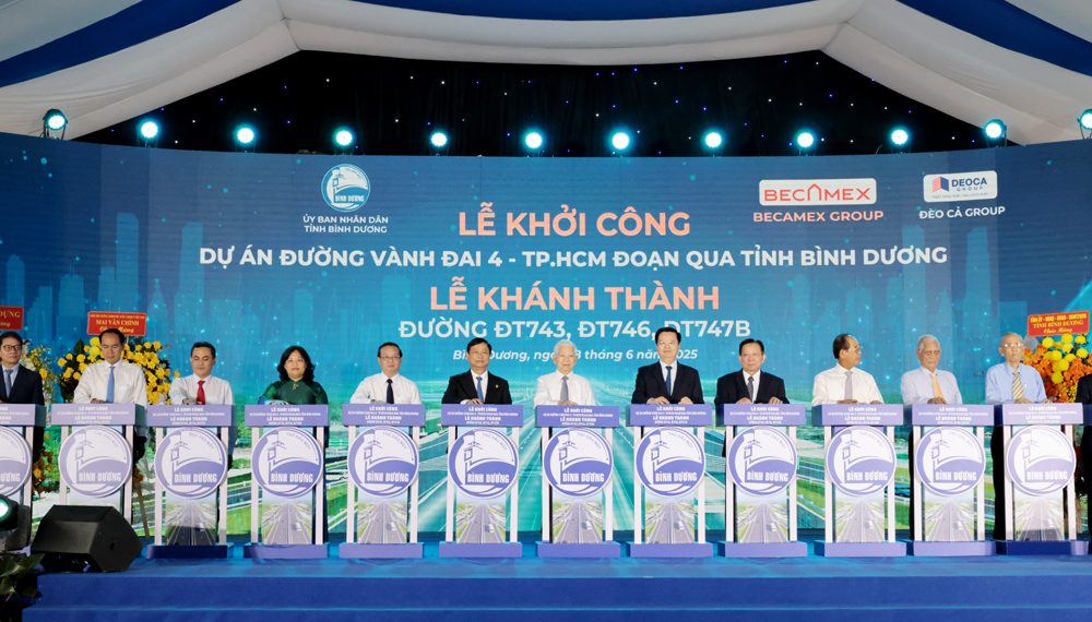 Bình Dương khởi công dự án đường Vành đai 4 và khánh thành hàng loạt tuyến giao thông quan trọng