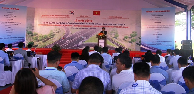 Khởi công Dự án đầu tư xây dựng công trình đường cao tốc Mỹ An – Cao Lãnh, giai đoạn 1