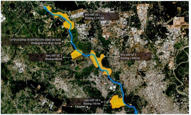 Sun Group đề xuất đầu tư làm 40km đường và metro ven sông Sài Gòn