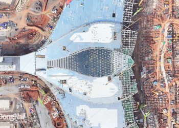 [Chùm ảnh] Chiêm ngưỡng mái kính skylight dần thành hình ở nhà ga 35 ngàn tỷ đồng Sân bay Long Thành