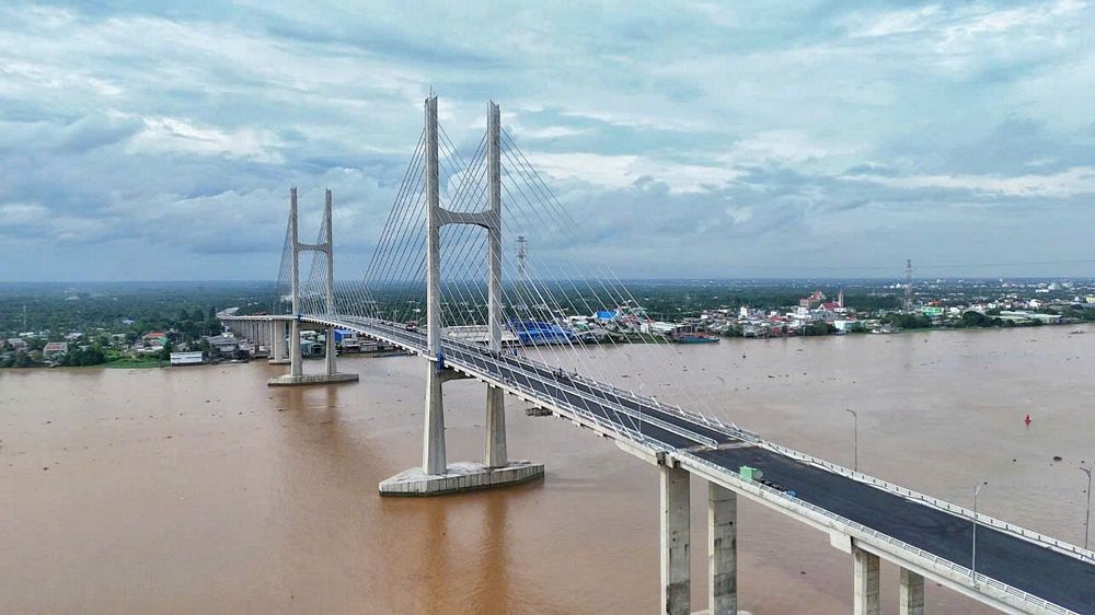 Ngắm cầu Rạch Miễu 2 trước ngày thông xe