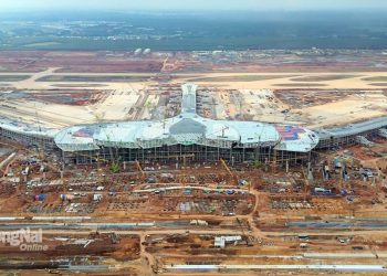 [Chùm ảnh] Chiêm ngưỡng mái kính skylight dần thành hình ở nhà ga 35 ngàn tỷ đồng Sân bay Long Thành