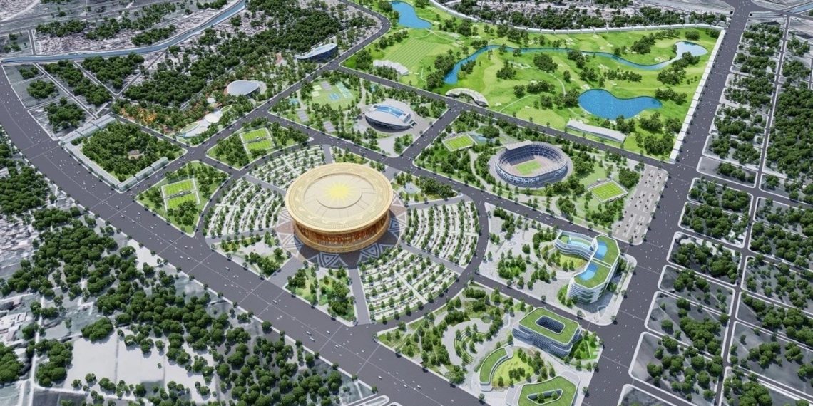 Sân vận động Trống Đồng 135.000 chỗ ngồi tại Hà Nội bắt đầu triển khai thi công