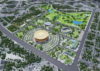 Sân vận động Trống Đồng 135.000 chỗ ngồi tại Hà Nội bắt đầu triển khai thi công