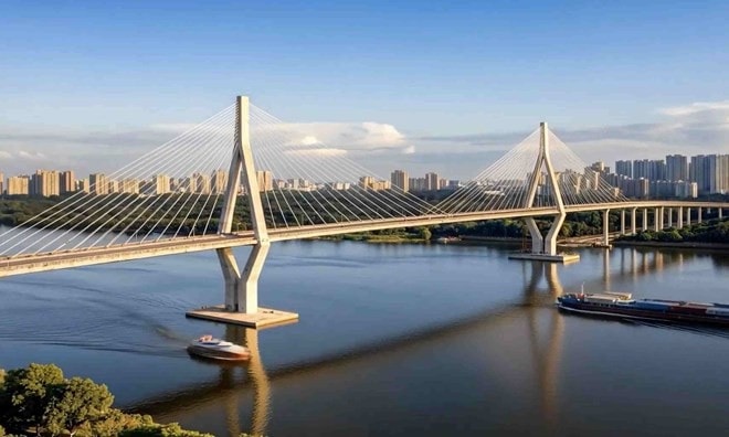 Cầu Phú Mỹ 2 hơn 23.186 tỷ đồng: Công trình biểu tượng có tĩnh không cao nhất Việt Nam