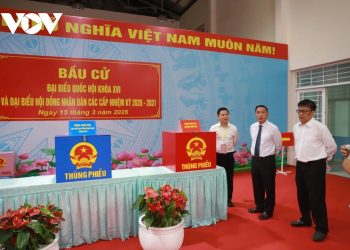 Cử tri TP.Hồ Chí Minh tham gia bỏ phiếu đông và duy trì tốt tại các khu vực