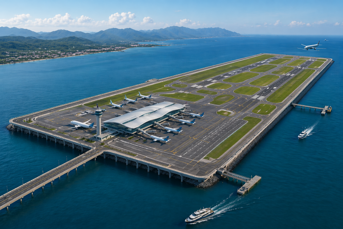 Việt Nam sắp có sân bay đầu tiên xây trên mặt biển