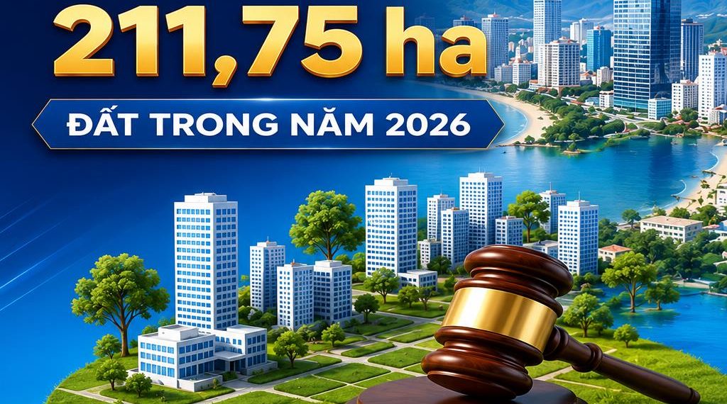 Khánh Hòa đấu giá 211,75 ha đất trong năm 2026