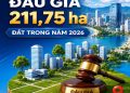 Khánh Hòa đấu giá 211,75 ha đất trong năm 2026