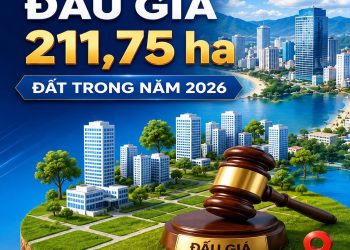Khánh Hòa đấu giá 211,75 ha đất trong năm 2026