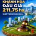 Khánh Hòa đấu giá 211,75 ha đất trong năm 2026